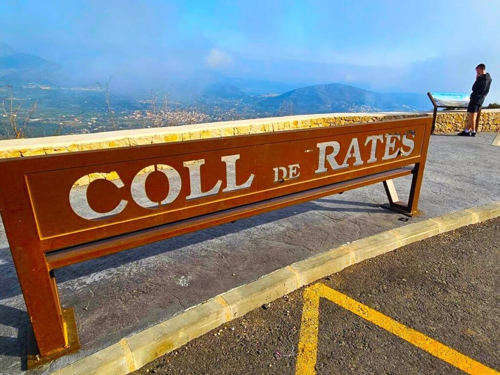 Coll de Rates Sign, Spain.