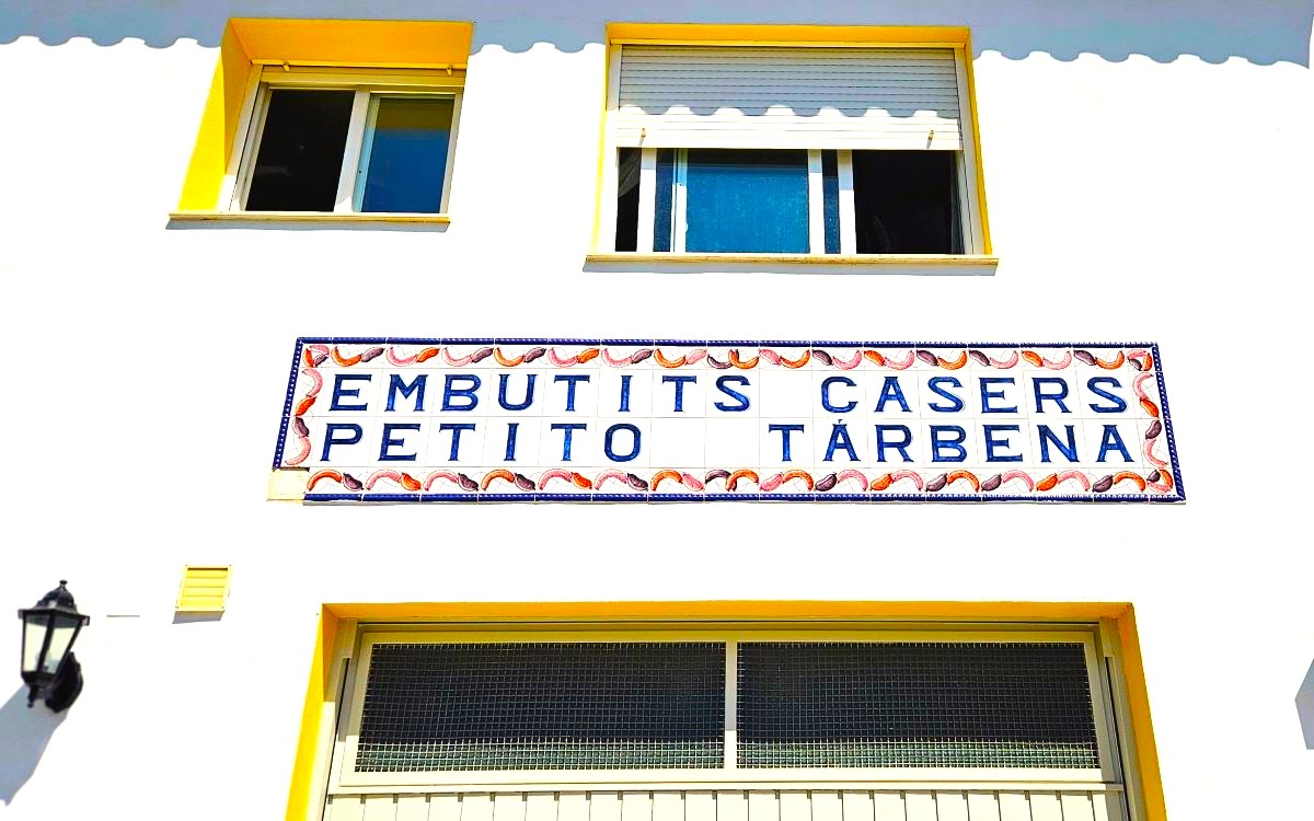 Butcher Sign in Catalan, Tarbena.
