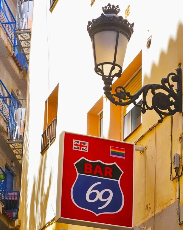 Bar 69 Sign, Benidorm Old Town.