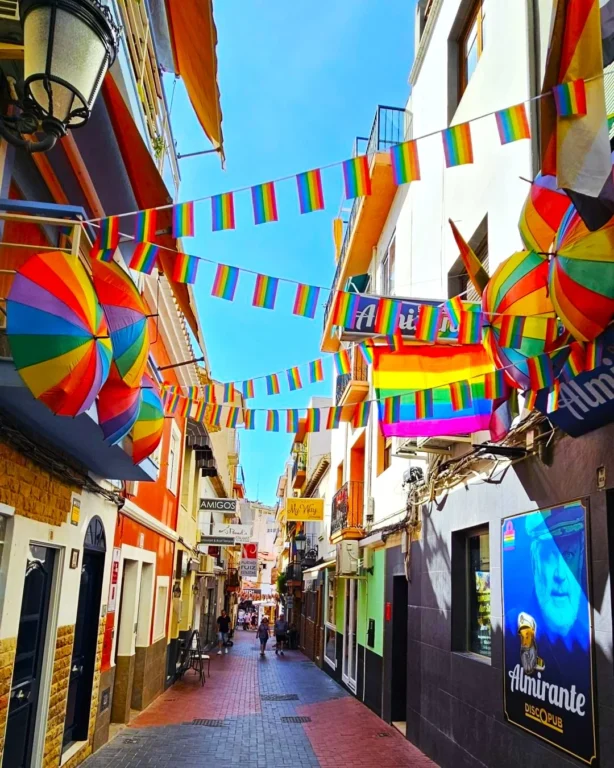 Old Town Street, Benidorm Pride Week.