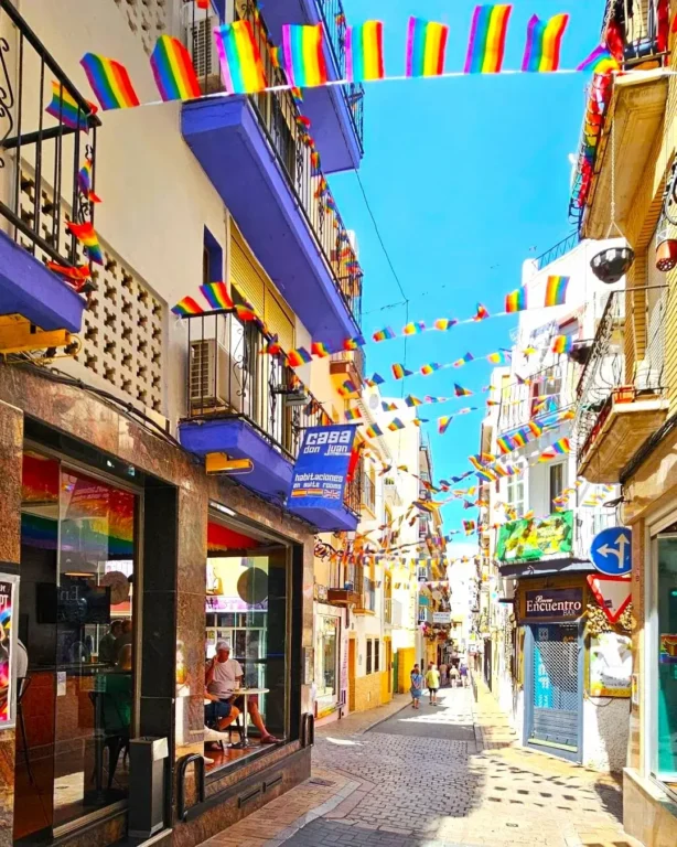 Pride Flagas, Calle de Santa Faz, Benidorm.