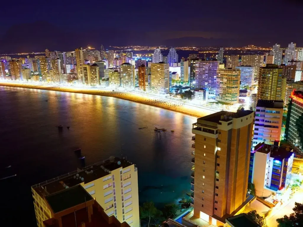 Benidorm at Night.