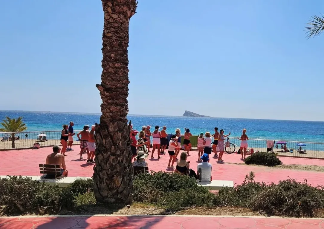 Dance Group, Poniente Beach, Benidorm.