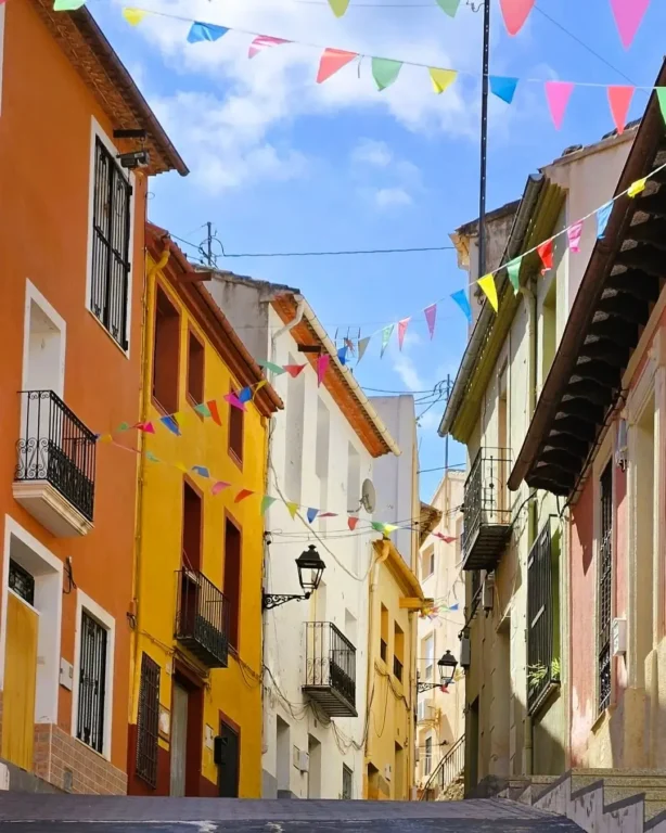 Street in Confrides, Marina Baixa.
