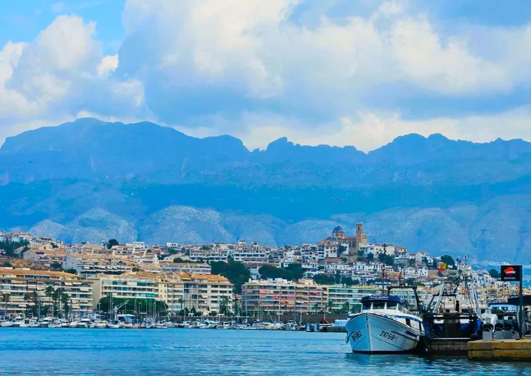 Altea from the Mediterranean Sea.