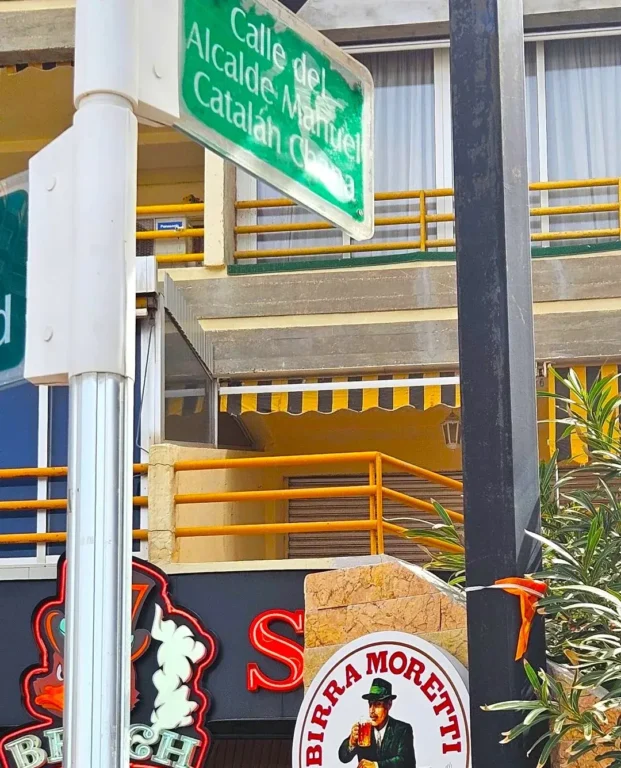 Benidorm Street Sign.