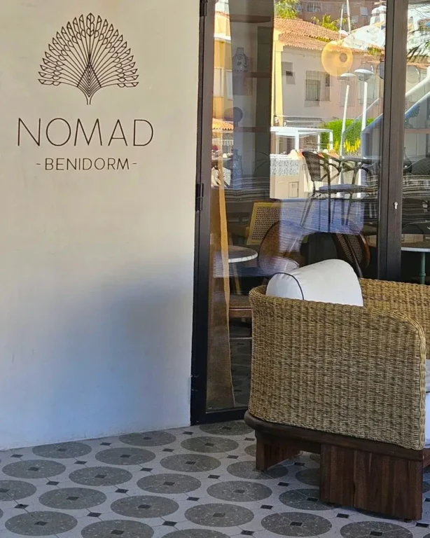 Entrance area to The Nomad Hotel, Benidorm.
